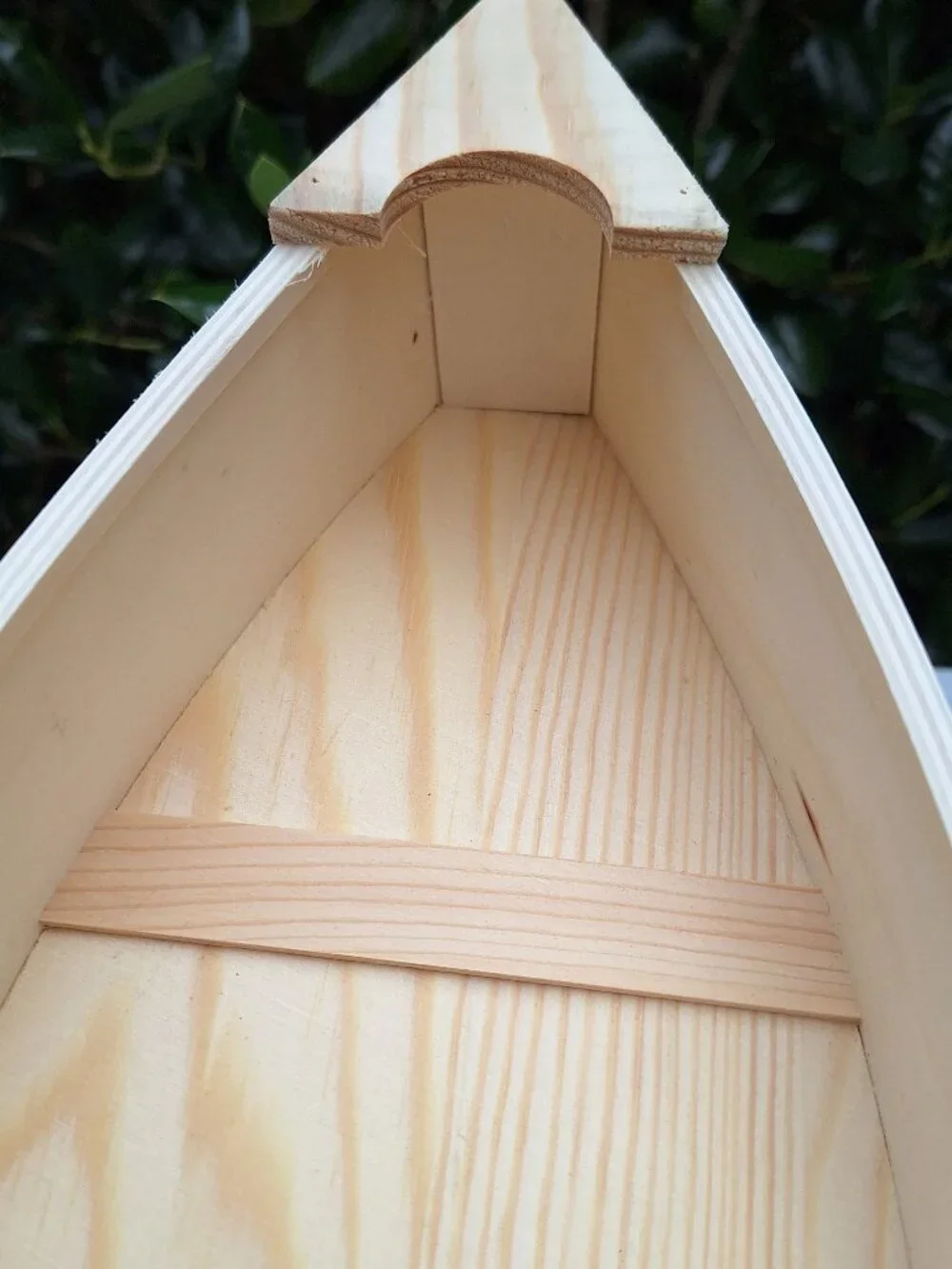 Wood Wall Shelf Display Boat Canoe Sailing Theme Drawer Wooden Curio Cabinet